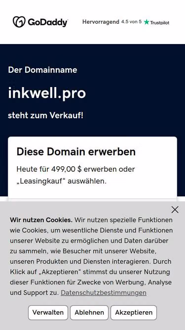 Screenshot of inkwell.pro
