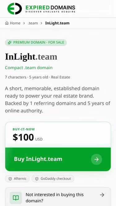Screenshot of inlight.team