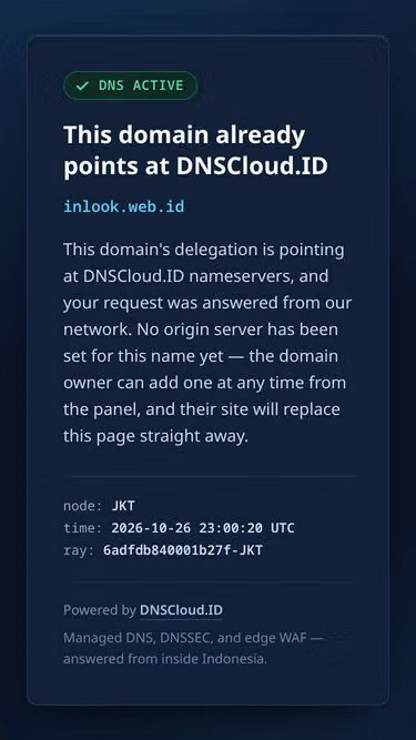 Screenshot of inlook.web.id