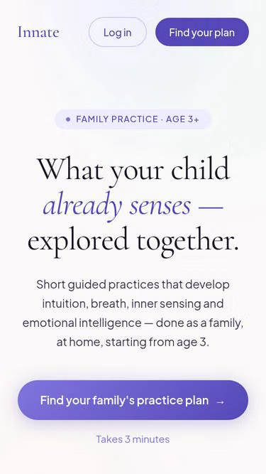 Screenshot of innate.family