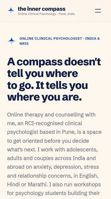 Screenshot of innercompass.care