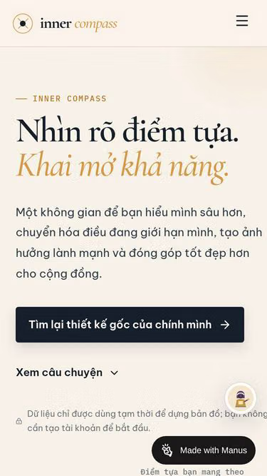 Screenshot of innercompass.icu