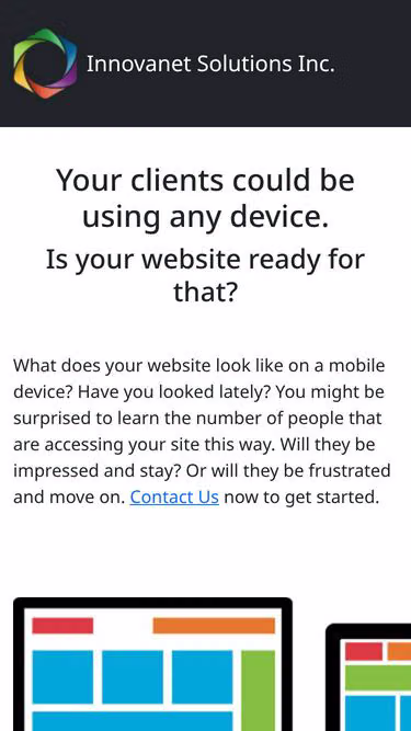 Screenshot of innovanet.ca