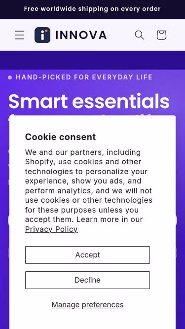 Screenshot of innovanet.store