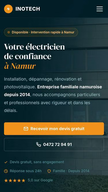 Screenshot of inotech.be