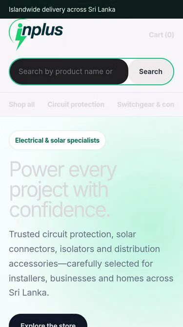 Screenshot of inplus.lk