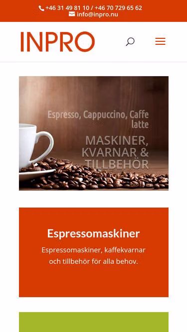 Screenshot of inpro.nu