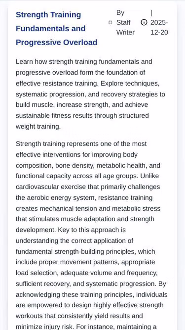 Screenshot of inprogress.fitness