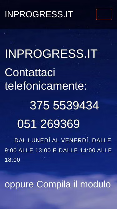 Screenshot of inprogress.it