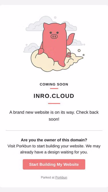 Screenshot of inro.cloud