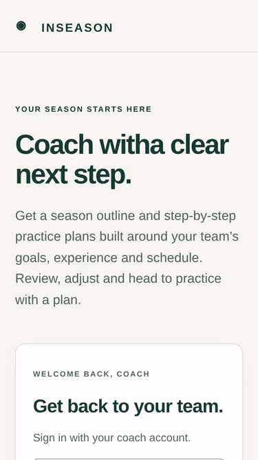 Screenshot of inseason.ai