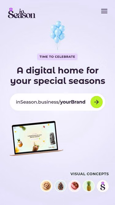 Screenshot of inseason.business