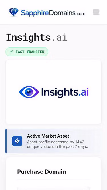Screenshot of insights.ai