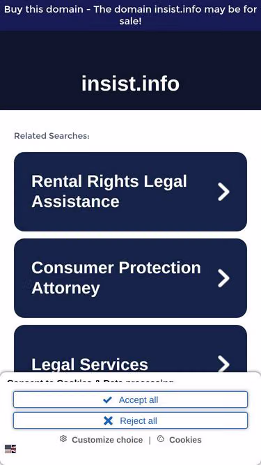 Screenshot of insist.info