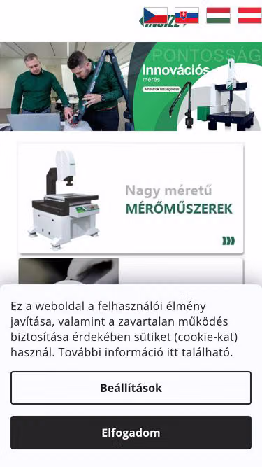 Screenshot of insize.hu