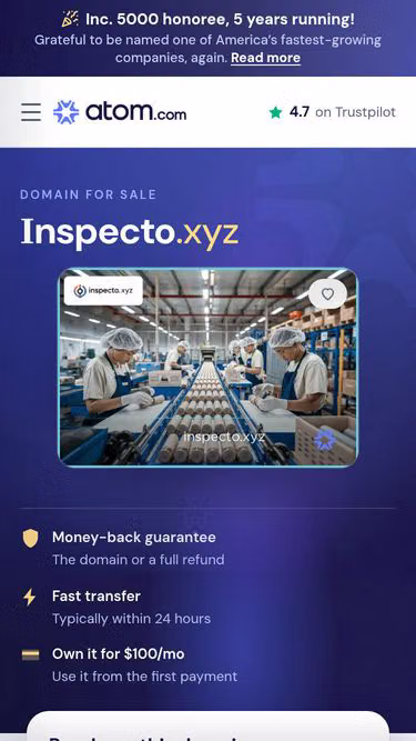 Screenshot of inspecto.xyz