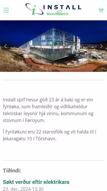 Screenshot of install.fo