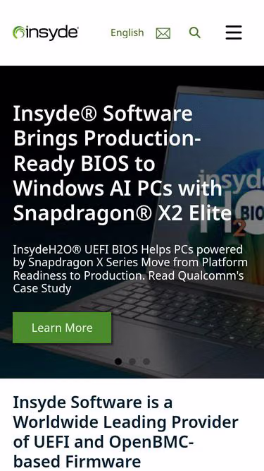 Screenshot of insyde.com