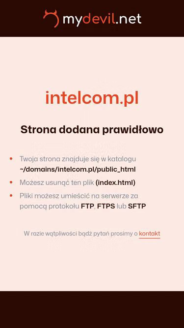 Screenshot of intelcom.pl