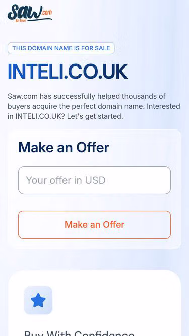 Screenshot of inteli.co.uk