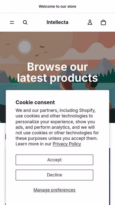 Screenshot of intellecta.store