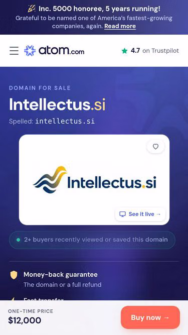 Screenshot of intellectus.si
