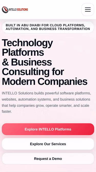 Screenshot of intello.ae