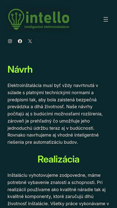 Screenshot of intello.sk
