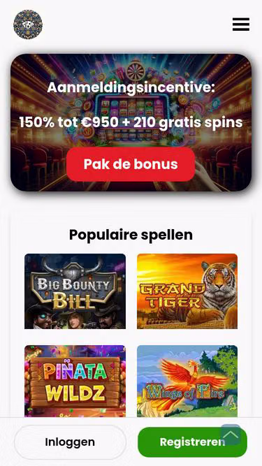 Screenshot of intensecasino.nl