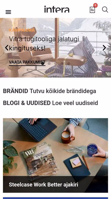 Screenshot of intera.ee