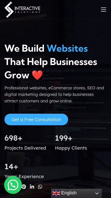 Screenshot of interactivesolutions.pk