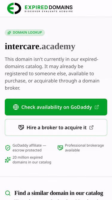 Screenshot of intercare.academy