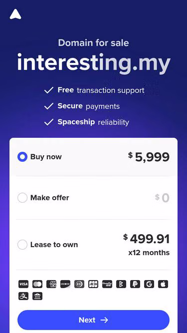 Screenshot of interesting.my