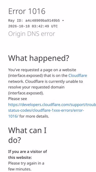 Screenshot of interface.exposed