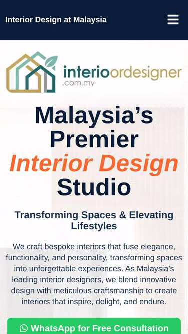 Screenshot of interiordesigner.com.my