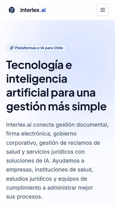Screenshot of interlex.cl