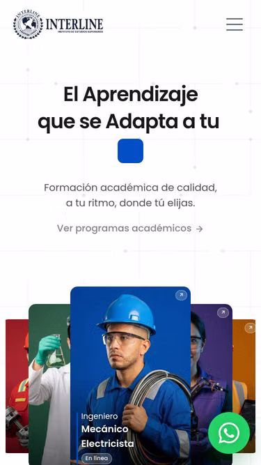 Screenshot of interline.edu.mx