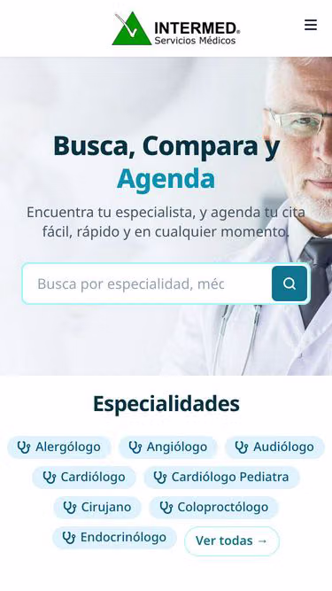 Screenshot of intermed.mx