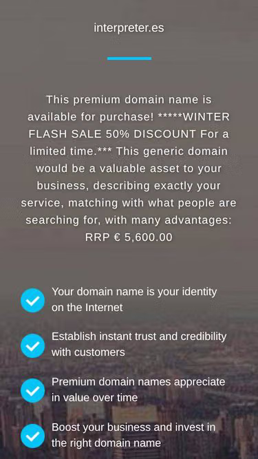 Screenshot of interpreter.es
