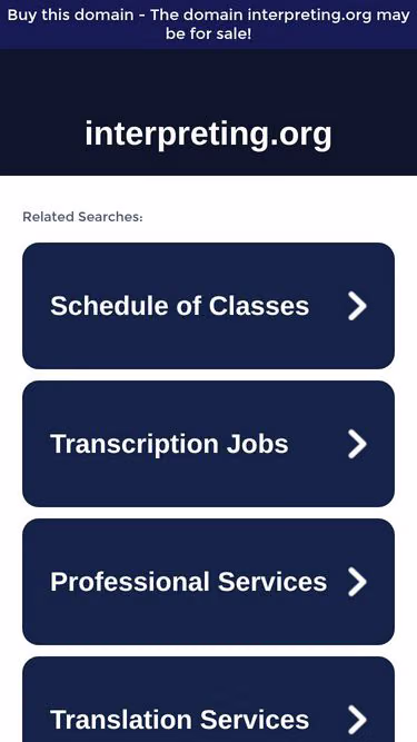 Screenshot of interpreting.org