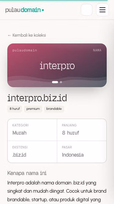 Screenshot of interpro.biz.id
