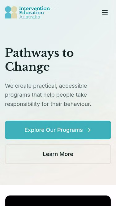 Screenshot of intervention.education
