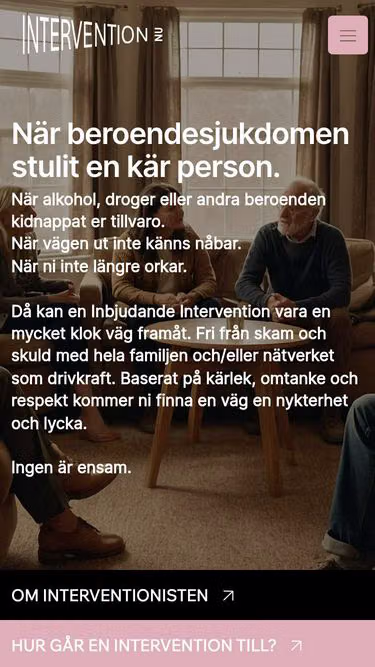 Screenshot of intervention.nu