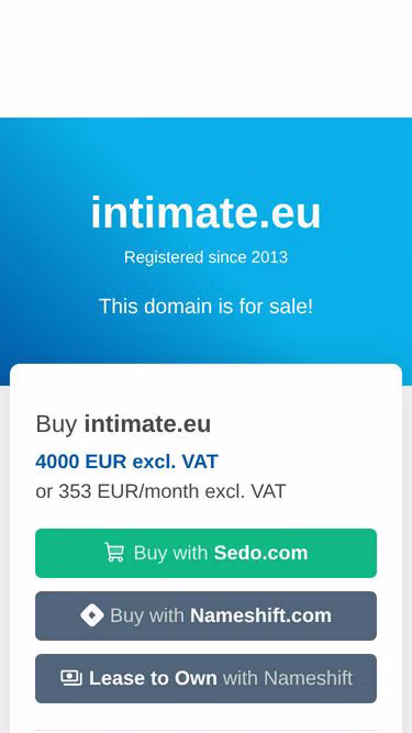 Screenshot of intimate.eu