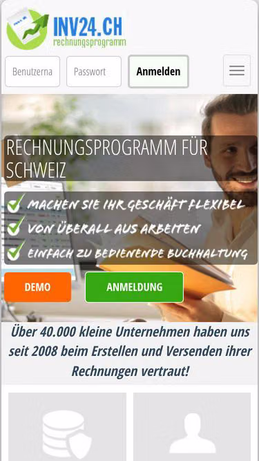Screenshot of inv24.ch