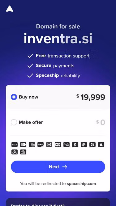 Screenshot of inventra.si