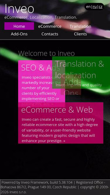 Screenshot of inveo.us