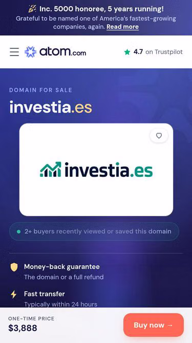 Screenshot of investia.es