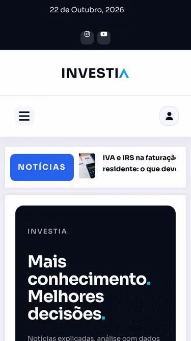 Screenshot of investia.pt
