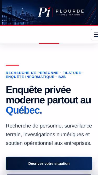Screenshot of investigation.quebec